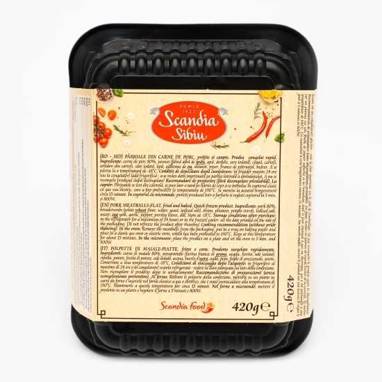 Pârjoale din carne de porc prăjite 420g