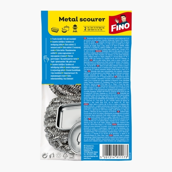 Bureți din metal pentru bucătărie 2 buc