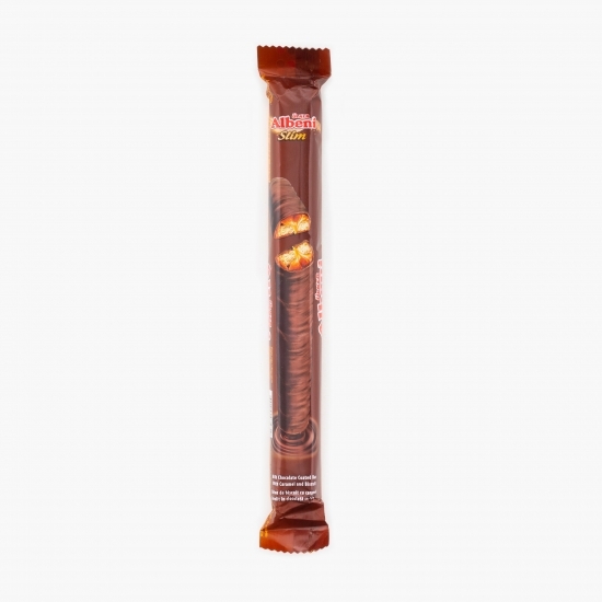Baton de biscuiți și caramel glazurat cu ciocolată cu lapte 47g
