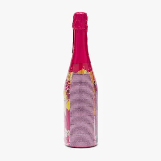 Băutură răcoritoare carbogazoasă cu suc de zmeură, fără alcool 0.75l