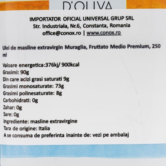 Ulei de măsline extravirgin Medium Fruity 250ml