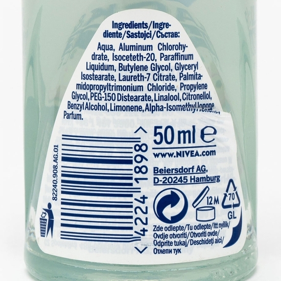 Deodorant antiperspirant roll-on Black&White Invisible Clear 5în1 50ml