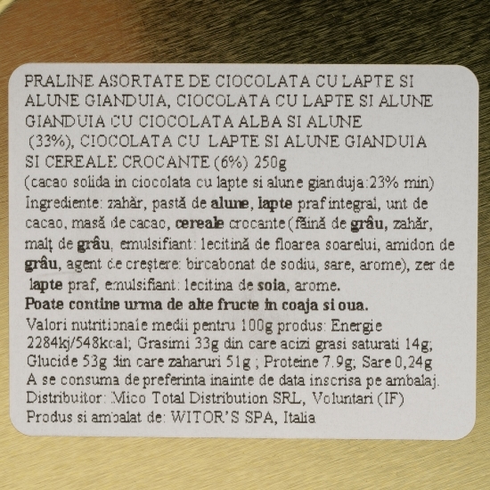 Mix praline asortate Gianduiotto 250g