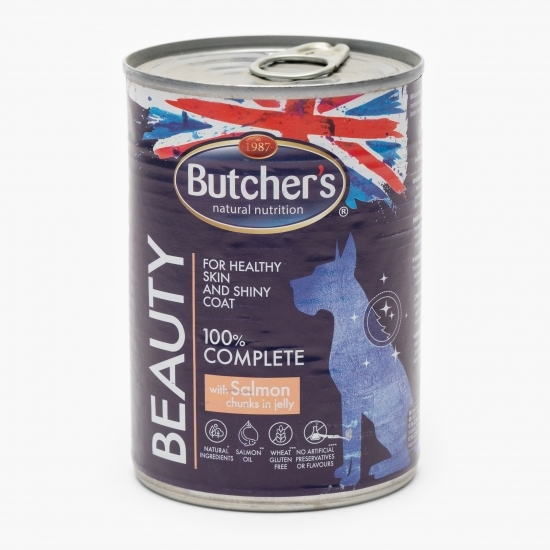 Hrană umedă pentru câini Beauty, 400g, cu somon