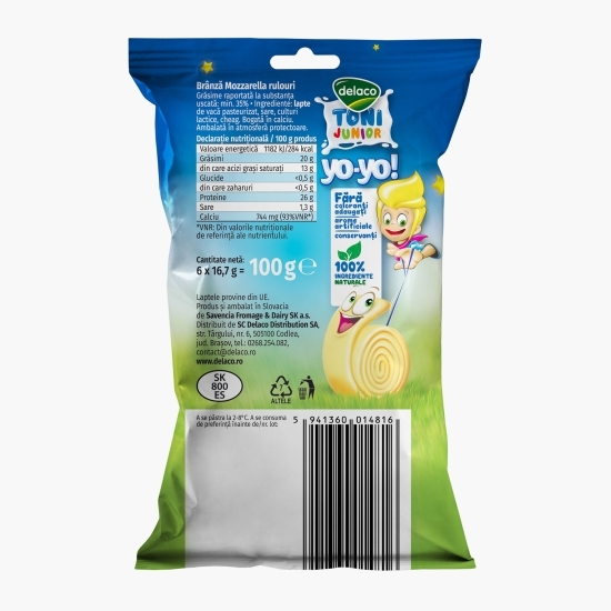 Mozzarella Yoyo Toni Junior 100g