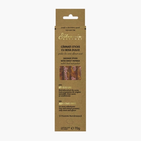 Cârnați sticks cu boia dulce 70g