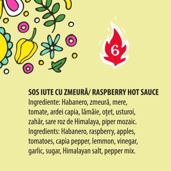 Sos iute Habanero cu zmeură 200ml