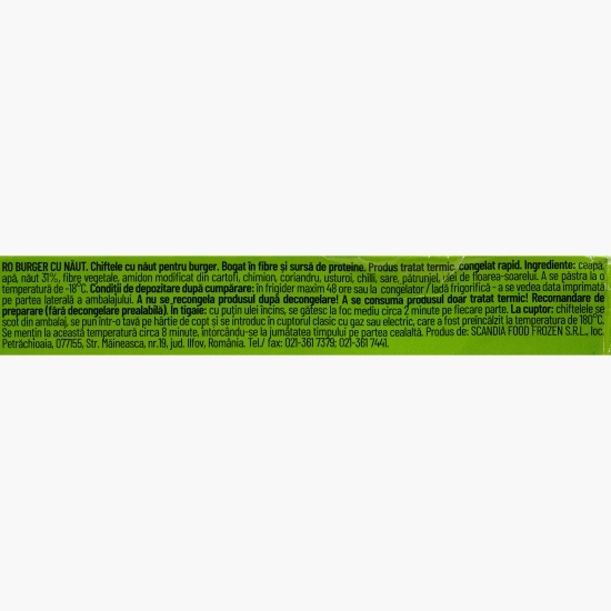 Burger vegan cu năut 4x100g