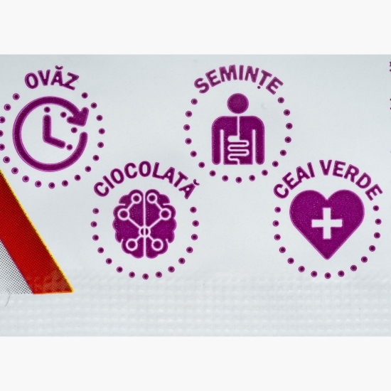 Baton cu ovăz, ciocolată și merișoare 58g