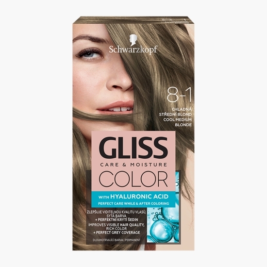 Vopsea de păr permanentă Color 8-1 blond mediu rece 142.5ml