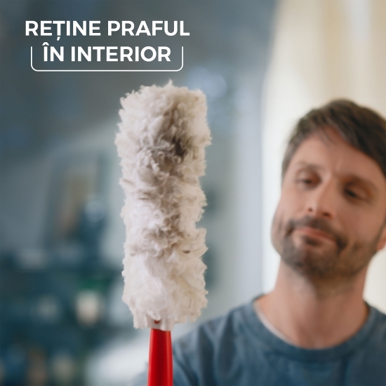 Pămătuf pentru curățarea prafului Flex & Catch kit mâner scurt + 2 rezerve