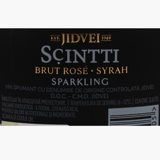 Vin spumant rose brut, 11%, 0.75l