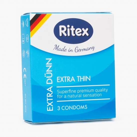 Prezervativ extra subțire 3 buc
