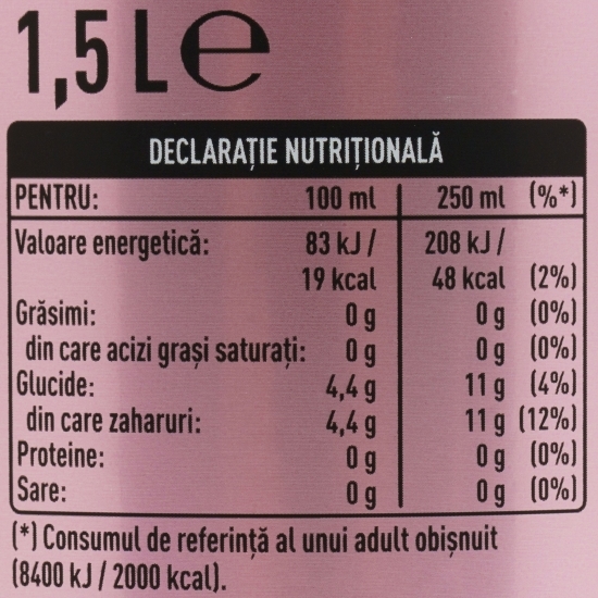 Băutură carbogazoasă pink tonic 1.5l