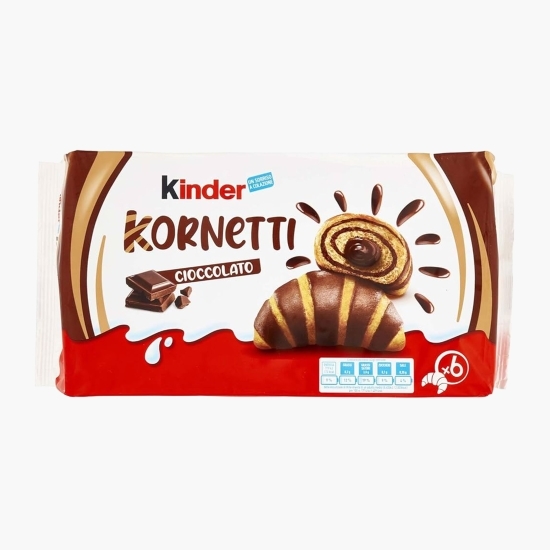 Croissant cu ciocolată Kornetti, 6 buc, 252g