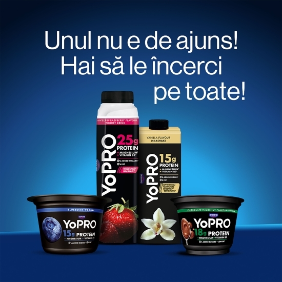  Produs lactat fermentat natur, bogat in proteine, 0% grăsime, 160g