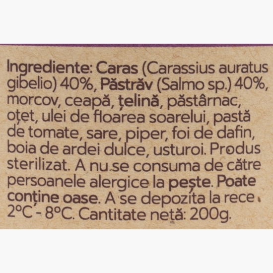 Pate de caras cu păstrăv 200g