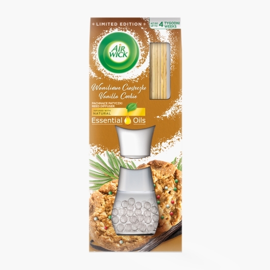 Odorizant de cameră cu bețișoare parfumate, Biscuiți cu vanilie, 30ml