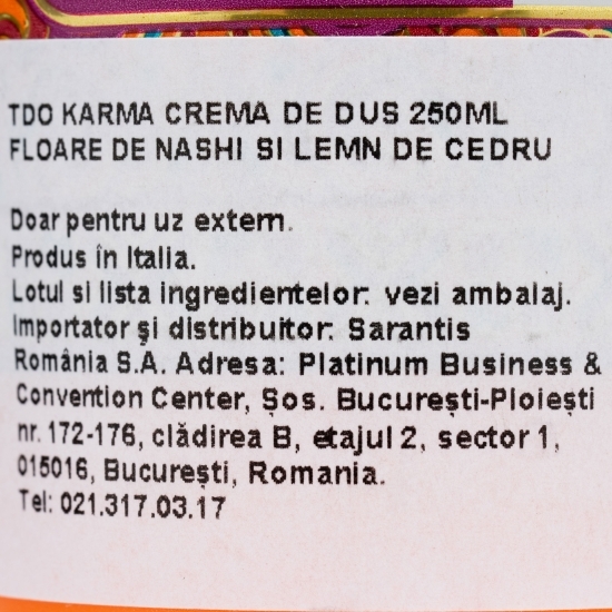 Gel de duș Karma Ritual 0.25l