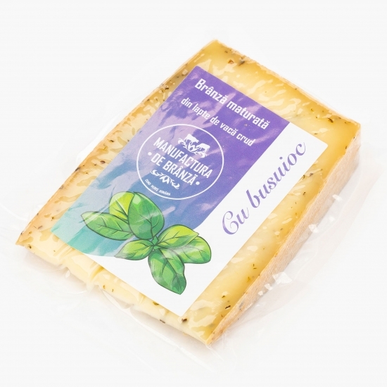 Brânză maturată cu busuioc 250g