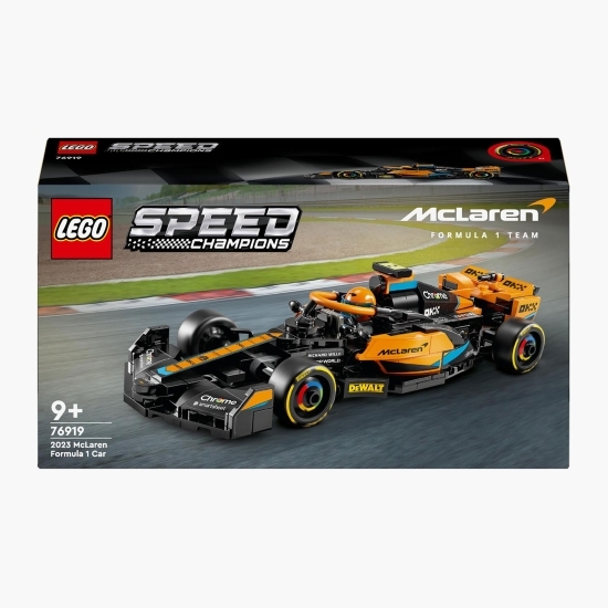 Mașină de curse McLarren de Formula 1 2023, 76919 Speed Champions, 245 piese, + 9 ani