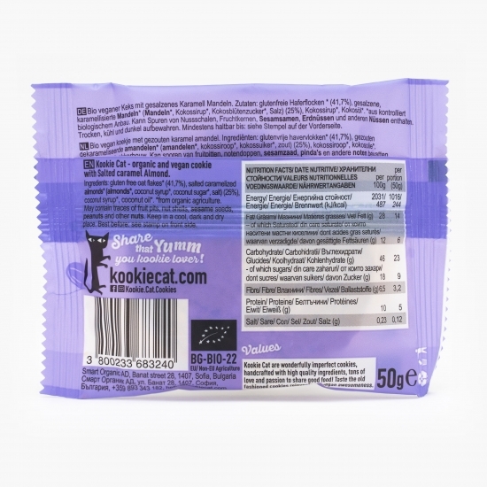 Fursec eco cu migdale și caramel sărat fără gluten 50g