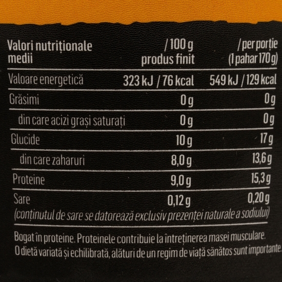 Iaurt proteic cu banane, mango și cereale, 0% grăsime, 170g