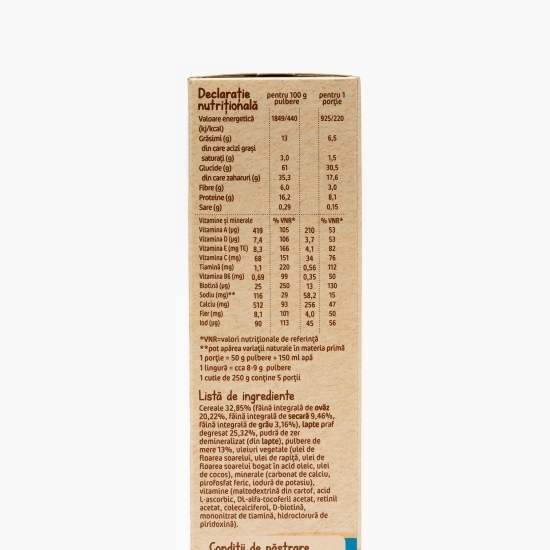 Cereale integrale cu mere Vise plăcute de la 8 luni 250g