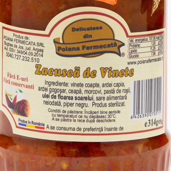 Zacuscă de vinete 314g