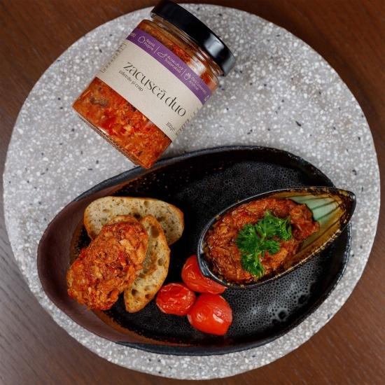 Zacuscă duo păstrăv și crap 300g