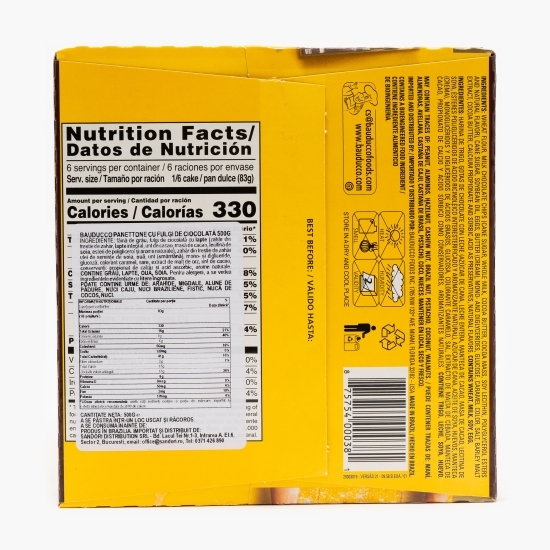 Panettone cu fulgi de ciocolată 500g