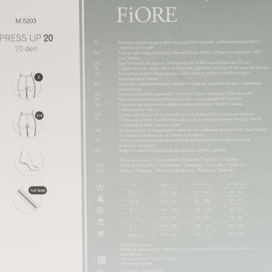 Ciorap modelator Press Up Medica 20den Negru no. 2