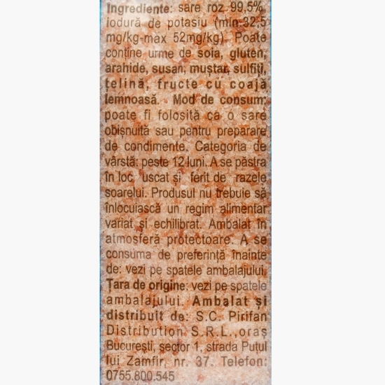 Sare roz de Himalaya fină iodată 500g