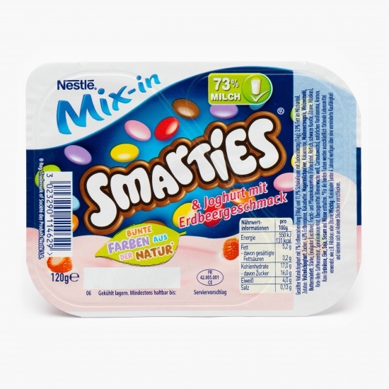 Mix iaurt căpșuni și Smarties 120g