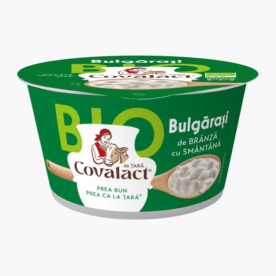 Bulgărași de brânză cu smântână cremoasă, eco 6% grăsime, 180g