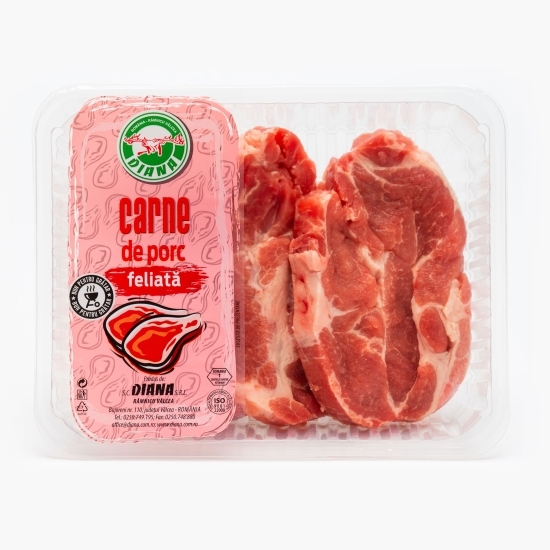 Ceafă de porc fără os, feliată 600g
