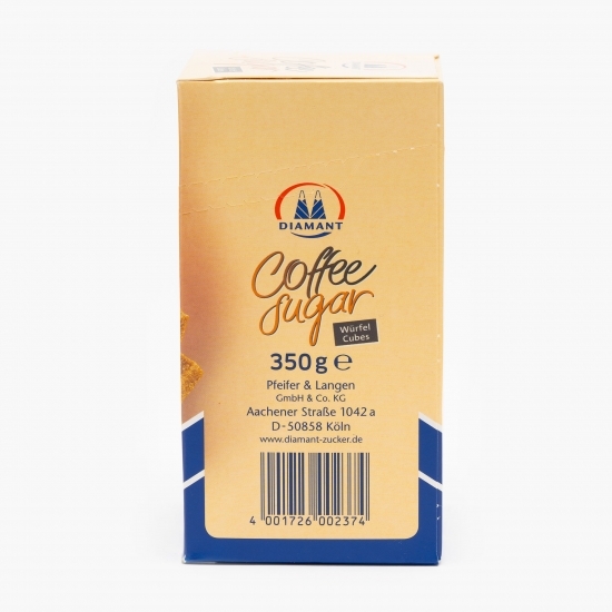 Zahăr cubic brun pentru cafea cu aromă de caramel 350g