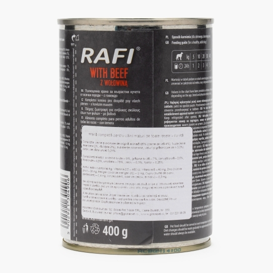 Hrană umedă pentru câini adulți, cu vită, afine și merișoare, 400g