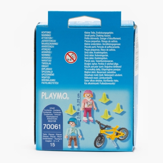 Figurină copii cu role și bicicletă 4+ ani