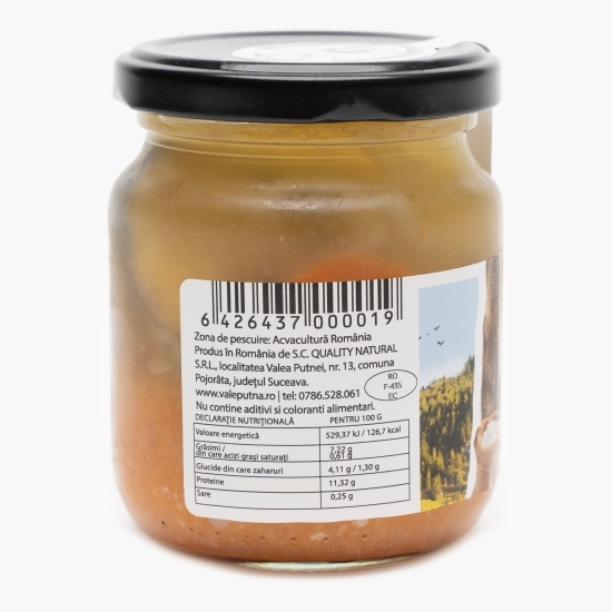 Rondele de păstrăv marinat și sos de tomate Mănăstiresc 210g