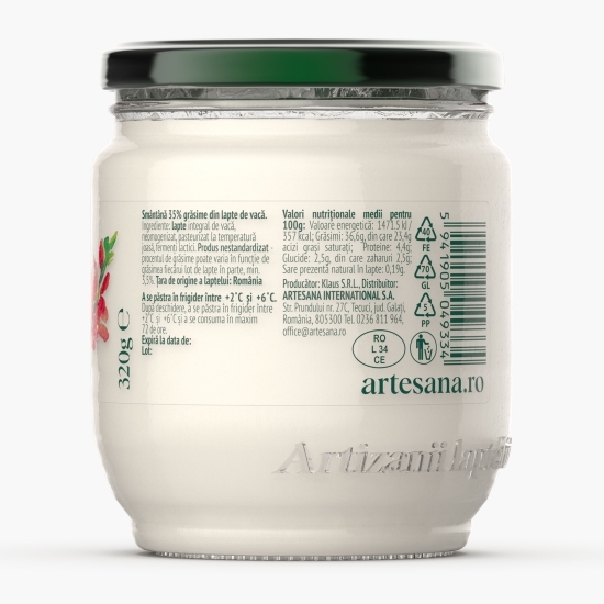Smântână din lapte de vacă 35% 320g