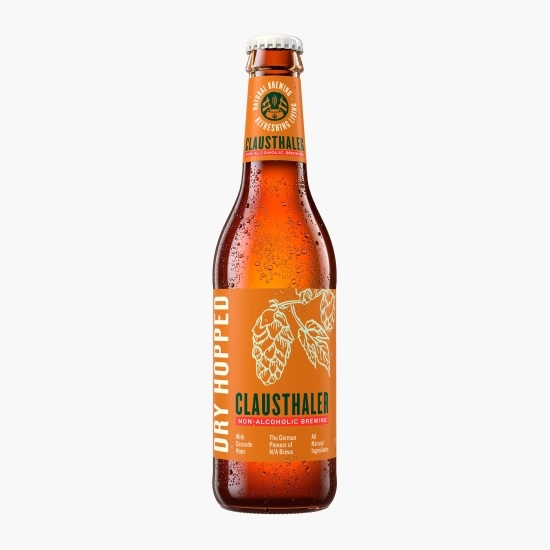 Bere blondă premium nefiltrată fără alcool sticlă 0.33l