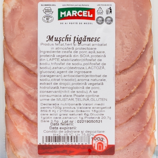 Mușchi țigănesc feliat 100g
