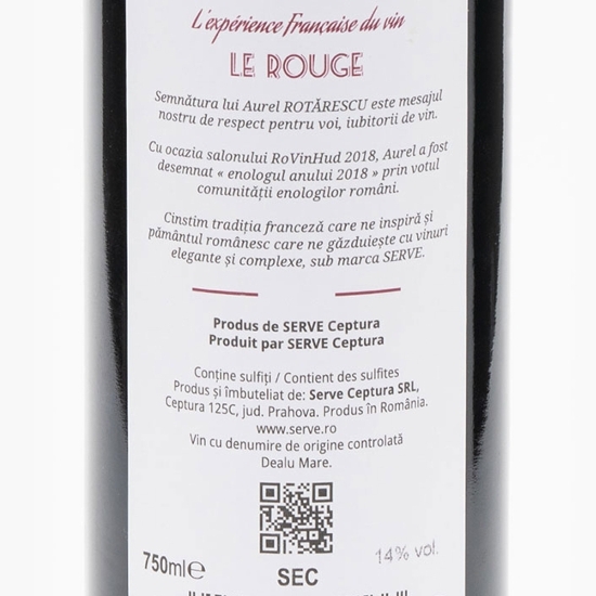 Vin roșu sec Le Rouge, 14%, 0.75l