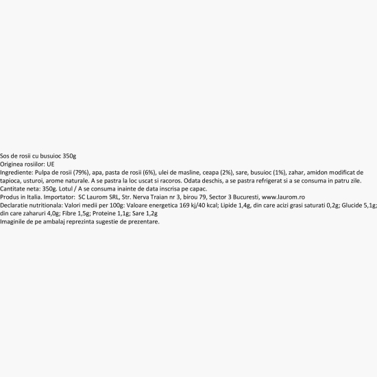 Sos de roșii cu busuioc 350g
