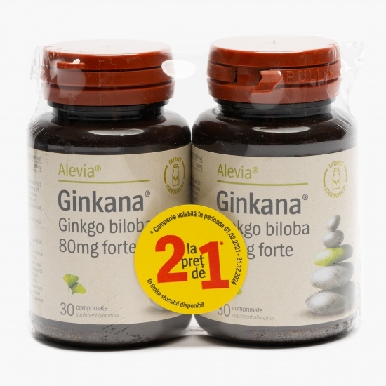 Ginkana Ginkgo biloba Forte 80mg 2x30 comprimate