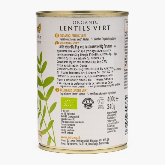 Linte verde Du Puy eco 400g