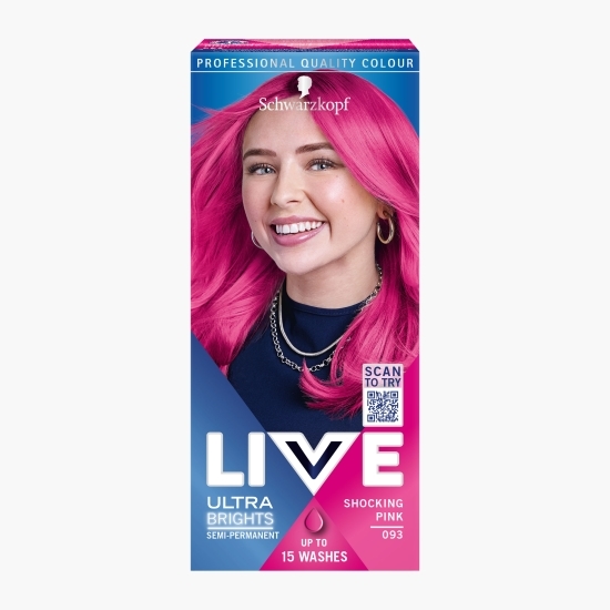 Vopsea de păr semi-permanentă Ultra Brights 093 Shocking pink 80ml