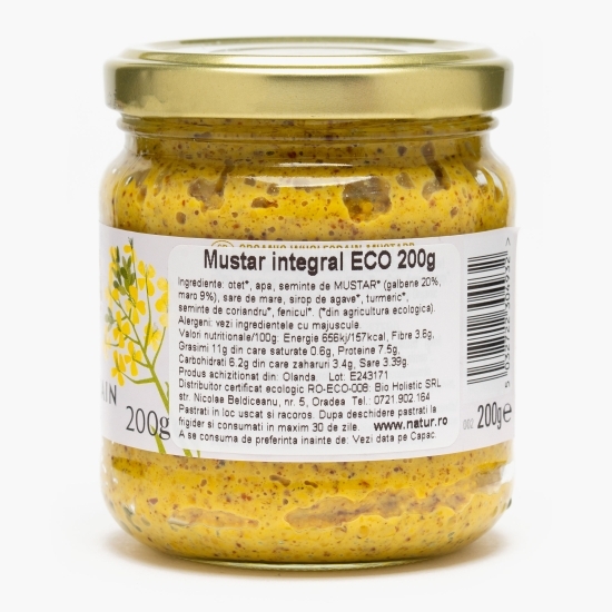 Muștar integral eco 200g