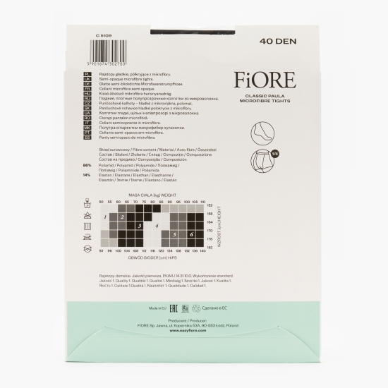 Ciorap microfibră Paula 40 den Black 5